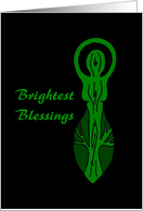 Brightest Blessings Goddess card