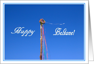 Happy Beltane Maypole card