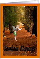 Samhain Blessings Faerie card