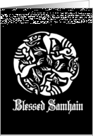 Samhain Blessing Celtic Dogs card