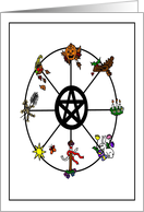 Brightest Blessing Pagan Wheel of the Year card