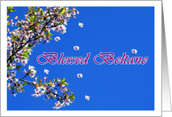 Blessed Beltane Flowers and Blossoms card