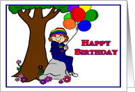 Happy Birthday Boy with Balloons card