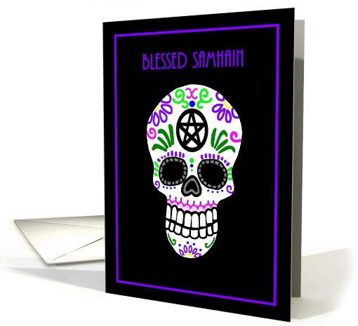 Blessed Samhain Voodoo Skull card (973593)