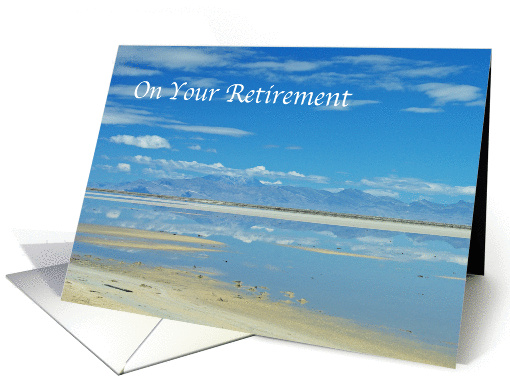 On Your Retirement Blue Great Salt Lake Utah Photo card (1132288)