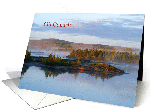 Oh Canada Labrador Morning On Mary's River Greeting Crad card (816764)