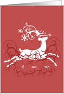 Joy Red Deer - Joyfull Holidays card