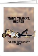 Retirement Gift Thank You - Rip VanWinkle image card