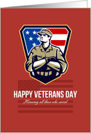 American Soldier Veterans Day Card