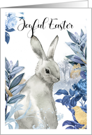 Joyful Easter Snow Bunny Card