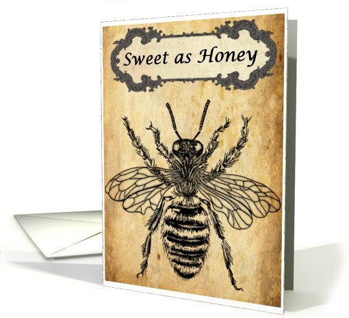 Bee Sweet as Honey Vintage Inspirational card (789658)