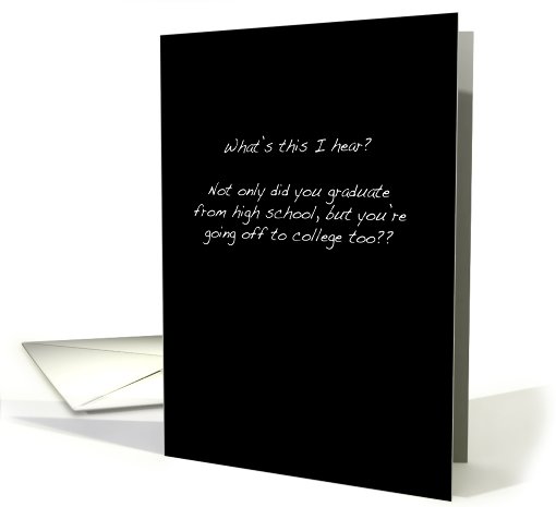 High School Graduation Card, Humor card (796952)