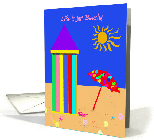 Beachy birthday wishes, Happy Tanfastic Birthday, card (880010)