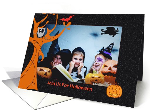 Halloween party, spooky invite, photo card, witch,owl,... (890962)
