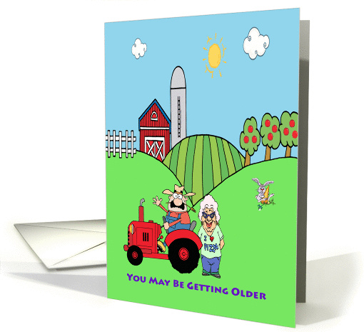 Grandparents Day humorous card, cute country setting, card (913005)