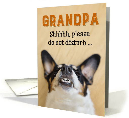 Grandpa - Funny Birthday Card - Dog with Goofy Grin card (1083390)