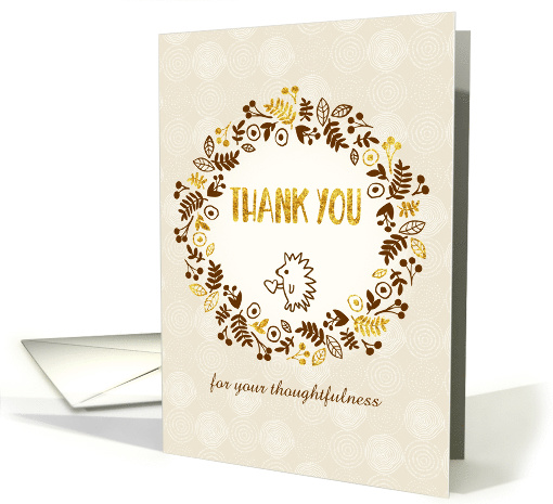 Customizable Text Thank You Card - Pretty Little Nature card (1373172)