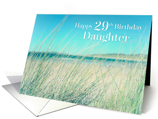 Daughter 29th Birthday - Beach Sand Sea card (1379068)