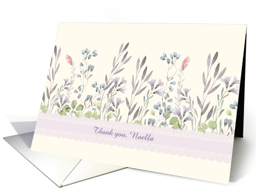 Customizable Thank You Card - Add Own Text - Pretty... (1379460)