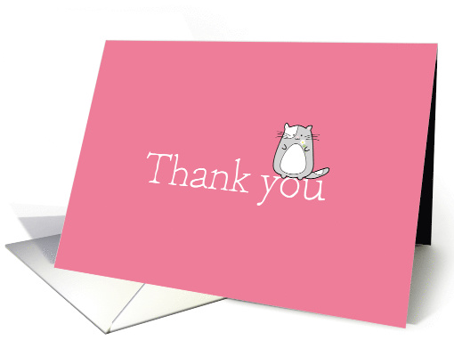 Thank You - Sweet Cat card (1474834)