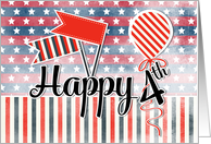American Independence Day - Happy 4th card