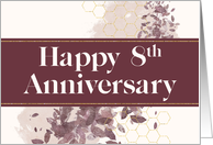 Employee 8th Anniversary Contemporary Abstract card