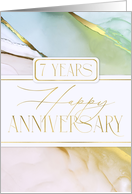 Employee 7th Anniversary Soft Abstract card