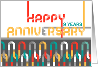 Employee 9th Anniversary Featured Font card