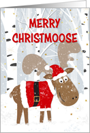 Merry Christmas Festive Moose card