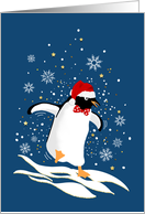 Happy Penguin Christmas Card