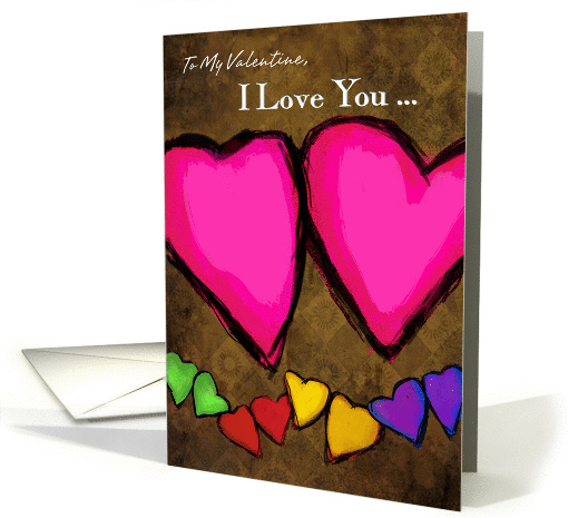 Valentine Hearts I Love You card (1354650)