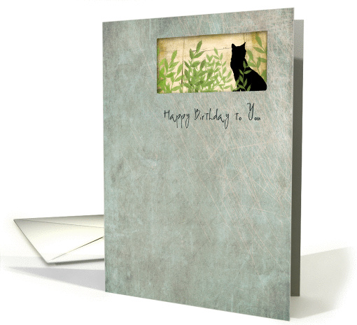 Happy Birthday Cat card (1356690)