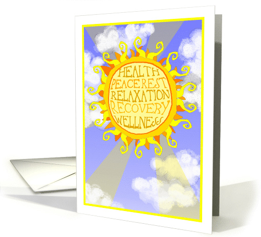 Healing Sun Get Well card (843634)