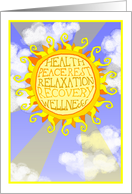 Healing Sun Get Well card