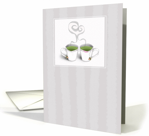 Green Tea Cups Love card (843637)