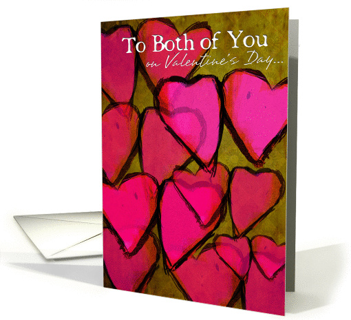 To Both on Valentine's Day Pink Hearts card (866610)