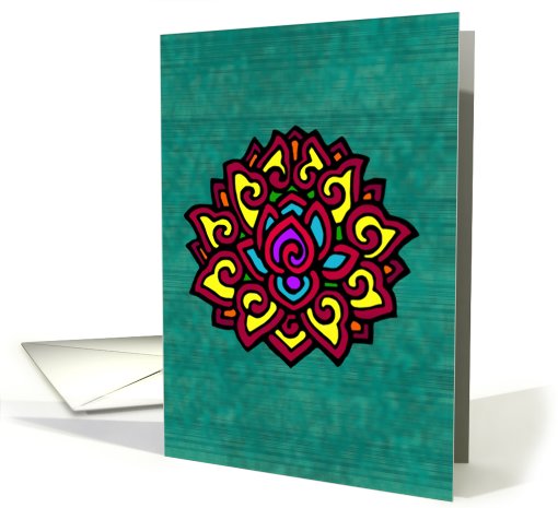 Chakra Lotus Namaste card (801110)