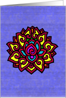 Lilac Chakra Lotus Namaste Card