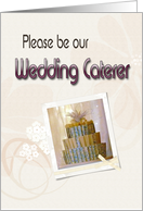 Please be our Wedding Caterer, Wedding Invitation Card