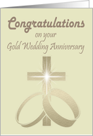 Congratulations on your Gold Wedding Anniversary Card