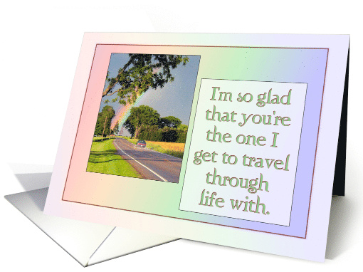Glad to be carpooling on the highway of life with you... card (831914)