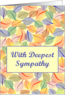 With Deepest Sympathy for Loss of Loving Pet - Leaves Are Turning card