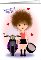 Va-va-va-Vroom - Get Your Motorcycle Engine Roaring, Valentine! card