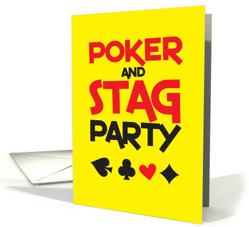 Poker and STAG party card (840061)