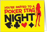 Poker and STAG party card