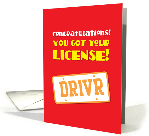 Congratulations! You got your License Dr1vR card (844936)