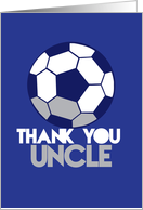 Thank you Uncle soccer ball card
