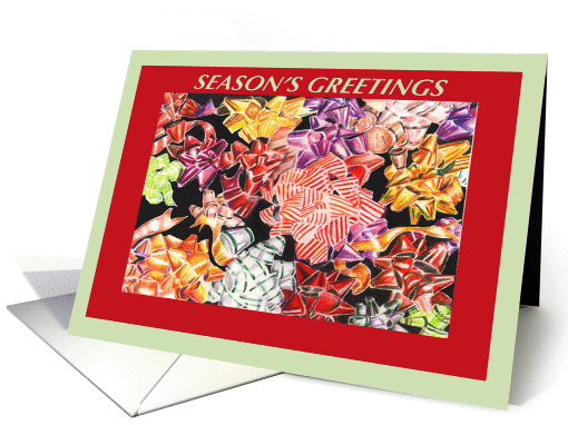 Season's Greetings, holiday, Christmas, ribbon collage... (875343)