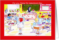 For you, Sister, Catholic classroom, religious sister (nun) teaching card