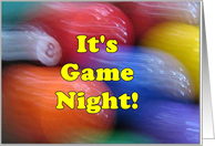 Game Night Invitation Party Pool Balls Billiards Abstract Invite card